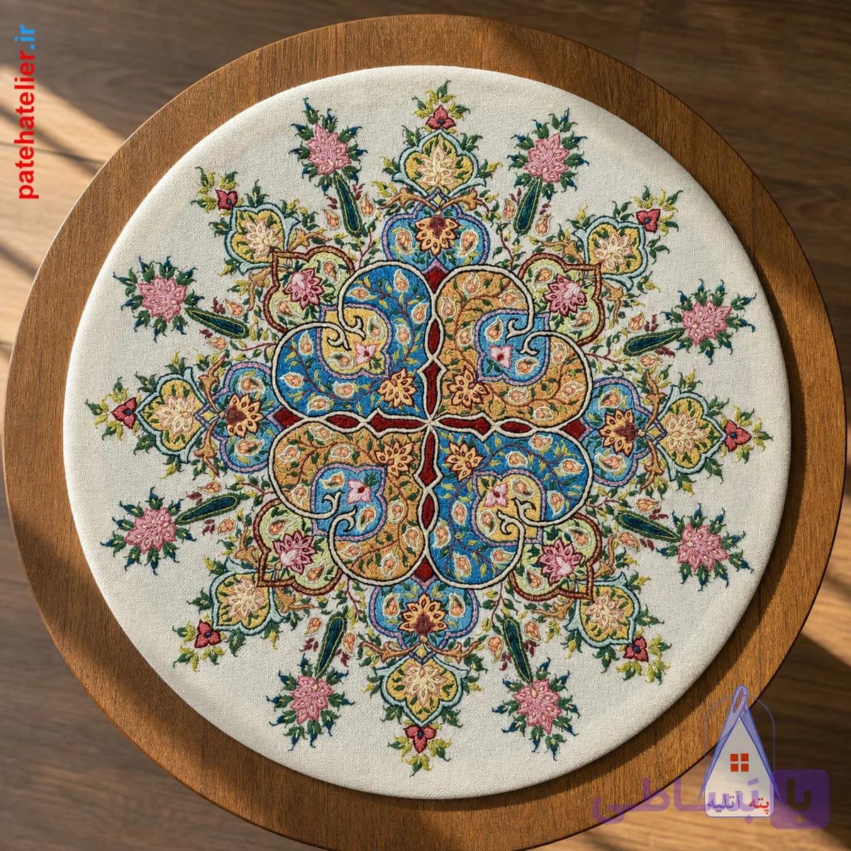 رومیزی پته دوزی طرح آرتمیس — تصویر 1