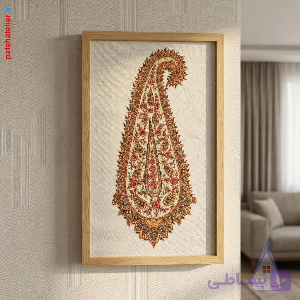 تابلو پته دوزی طرح کاج — تصویر 1