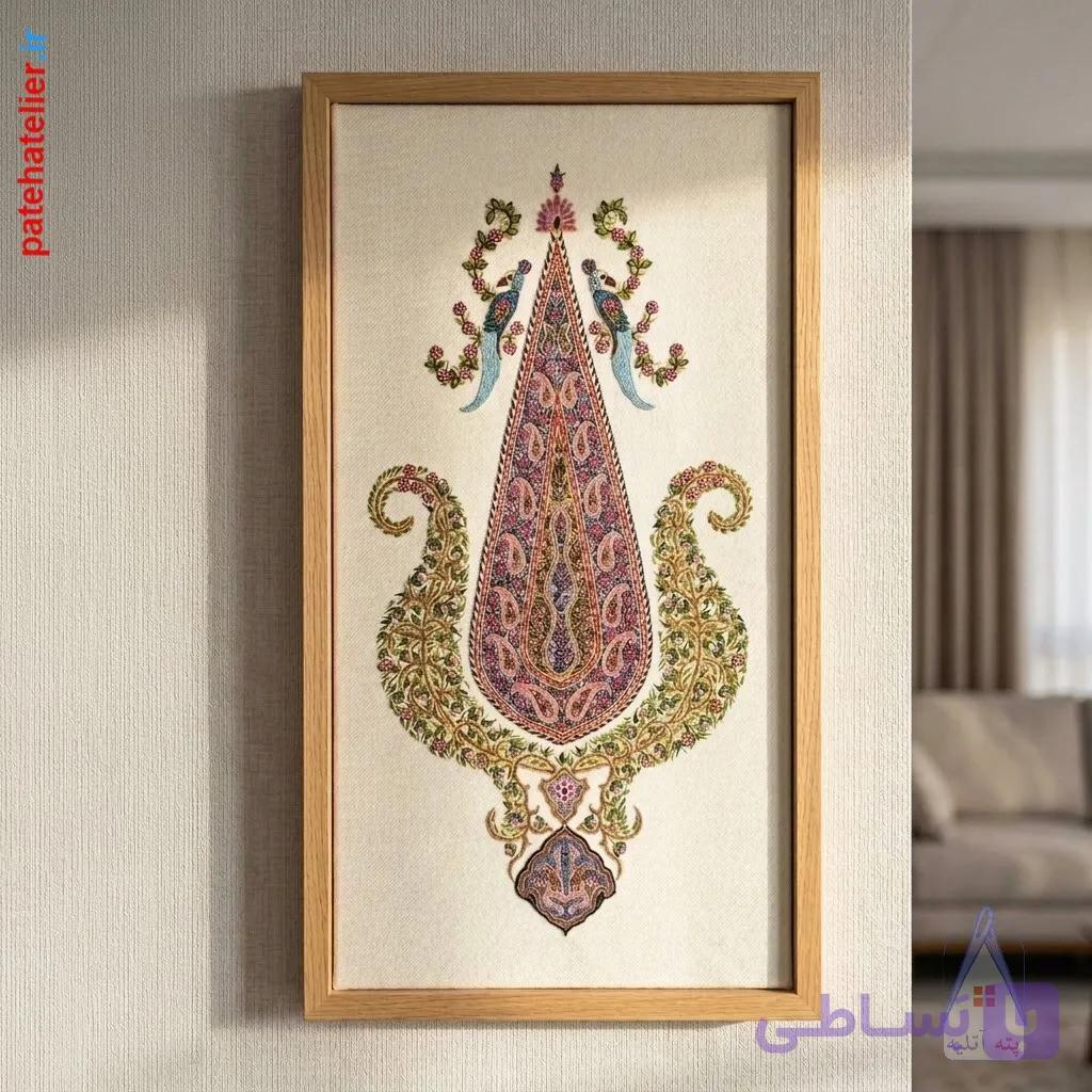 تابلو پته دوزی طرح سرو جاویدان — تصویر 1