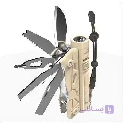 ابزار نجات حرفه ای چندکاره با پاوربانک | با چراغ‌قوه ۳ حالته