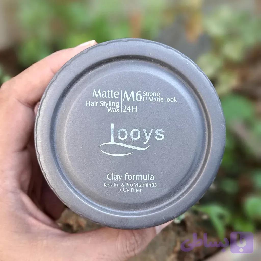 واکس مو لویز | Looys | حاوی کراتین و ویتامین B5 | رنگ مشکی | حالت‌دهنده قوی و مات‌کننده | حاوی فیلتر UV | ماندگاری 24hr — تصویر 1