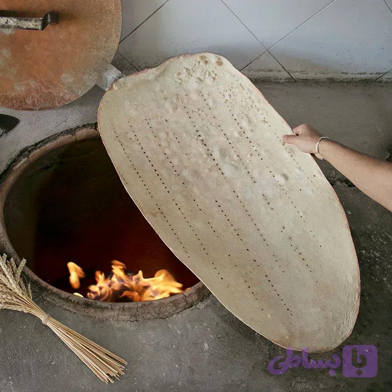 نان خشکه تنوری ساده اصفهان | نان صالح کمشچه
