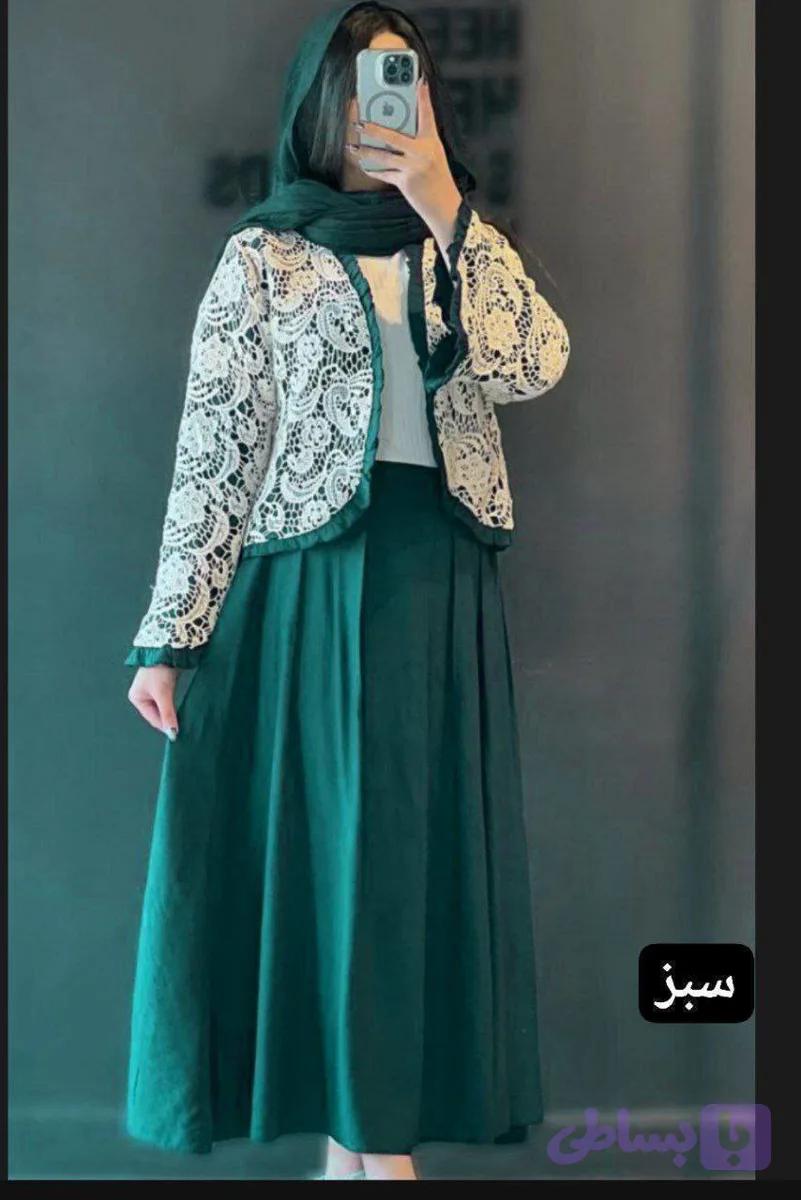 شومیز و دامن ترمه زنانه