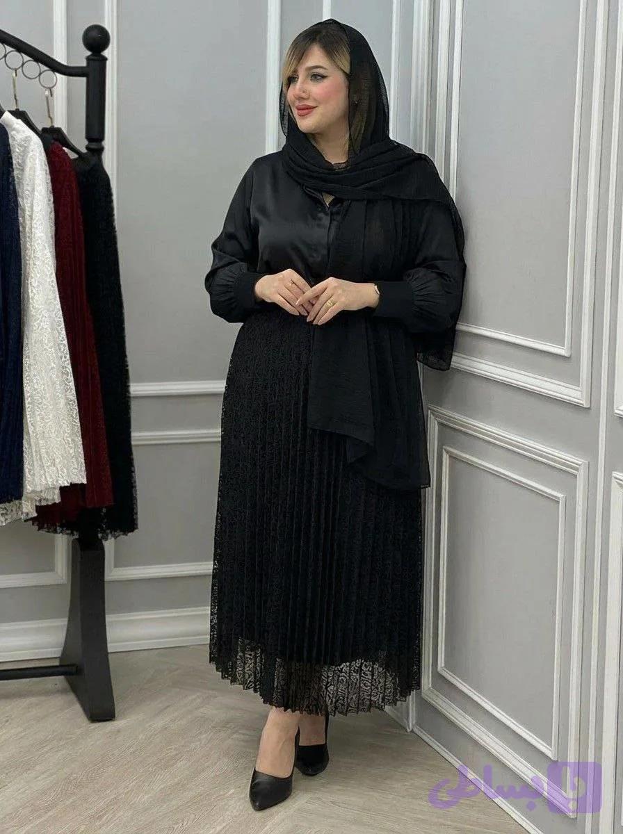 دامن پلیسه گیپور زنانه