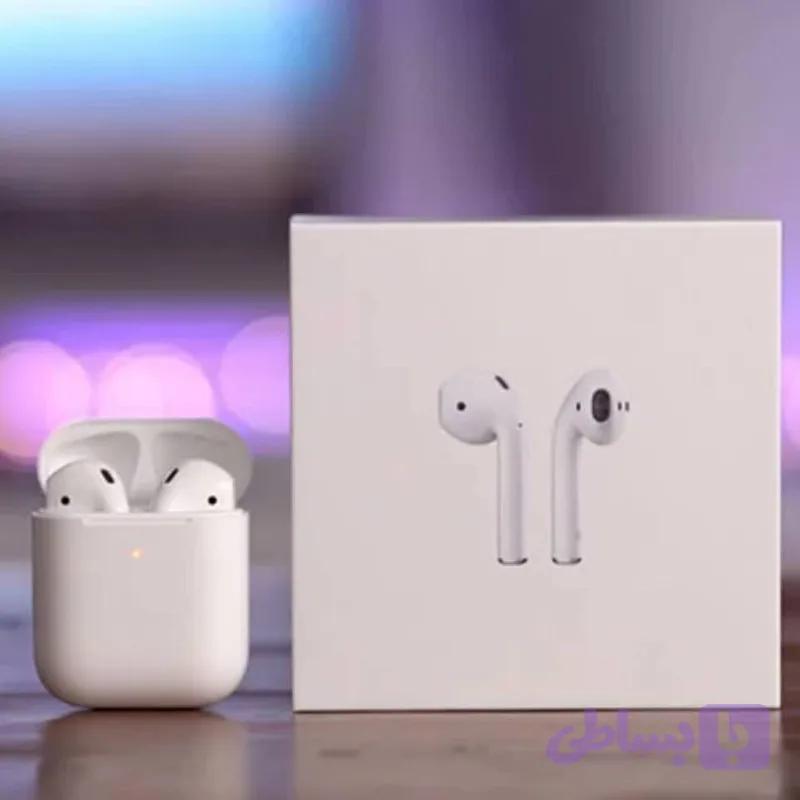 هدفون بی سیم مدل AirPods2 ایرپاد هدست هندزفری پاوربانک هولدر شارژر ساعت هوشمند