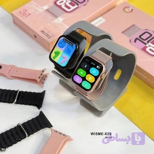 ساعت هوشمند WISME X29 mini اورجینال تمام صحفه 3 بند فلری حصیری