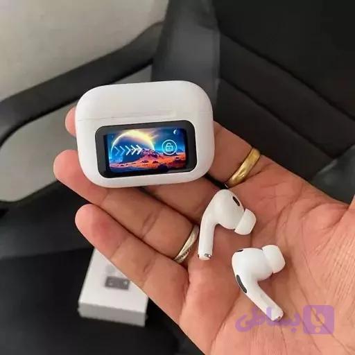 ایرپاد A9PRO تاچ اسکرین هندزفری هدفون هدست پاوربانک شارژر هولدر اسپیکر هدفون بلوتوثی مدل air pods Pro2