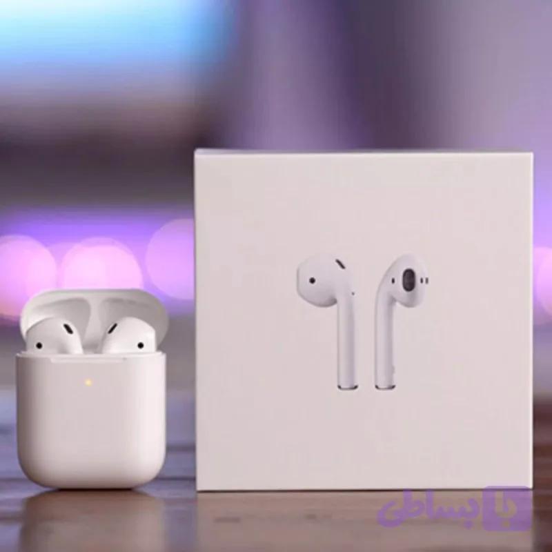 ایرپاد 2 هندزفری هدفون هدست پاوربانک شارژر هولدر اسپیکر هندزفری بلوتوثی مدل AirPods With Wireless charging Case 2023