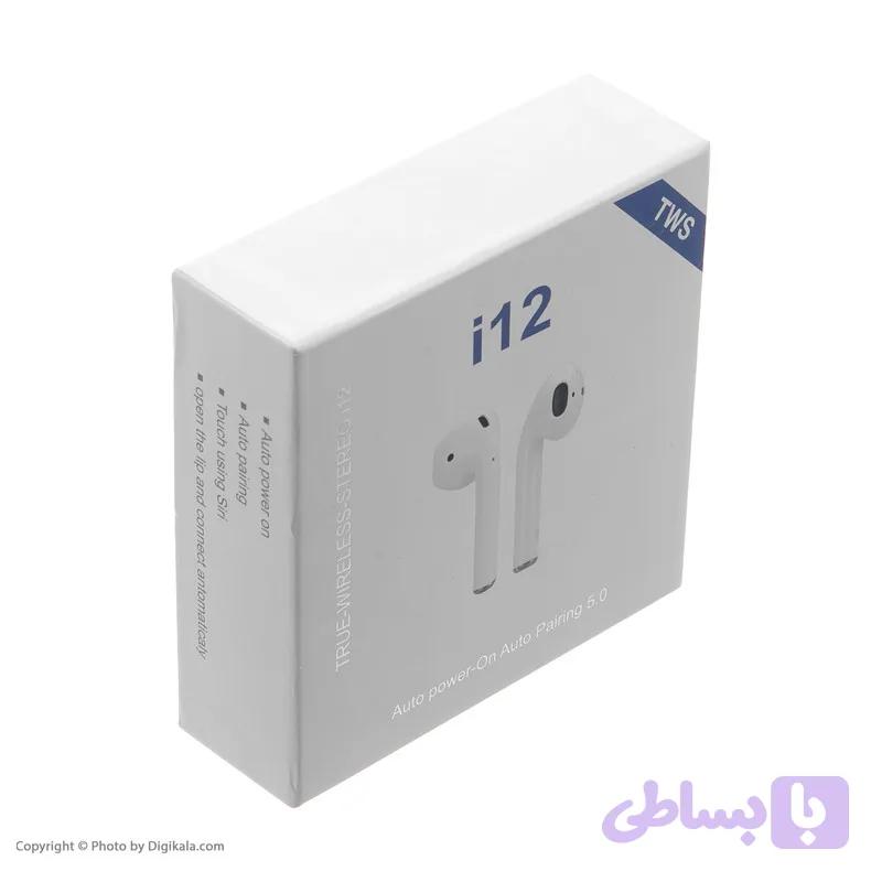 ایرپاد i12 هندزفری هدفون هدست پاوربانک شارژر هولدر اسپیکر هدفون مدل TWS-i12