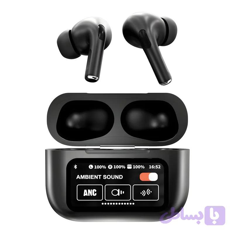ایرپاد BLACK A9 PRO مانیتور دار ANC-ENC نویز کنسلینگ فعال ورژن 2026
