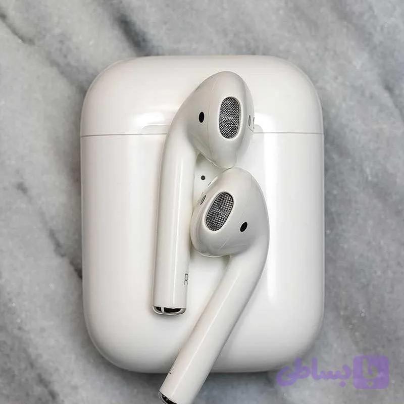هدفون بی سیم مدل AirPods 2 ایرپاد هدست هندزفری پاوربانک هولدر شارژر ساعت هوشمند