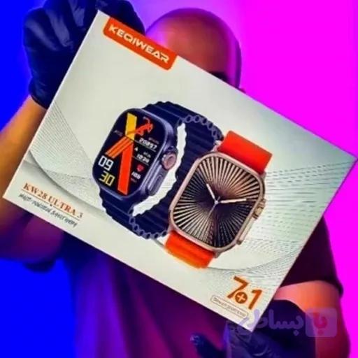 ساعت هوشمند KW 28 ULTRA3 هفت بند ورژن 2027 بالاترین کیفیت بازار بشرط