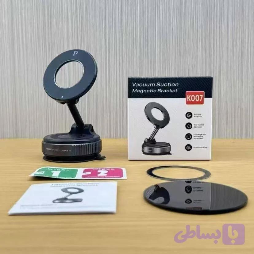 هولدر مگنتی نگهدارنده موبایل مدل K007 مکسیفی وکیومی قدرتمند طراحی شیک و نگهداری مطمئن در هر زاویه ای