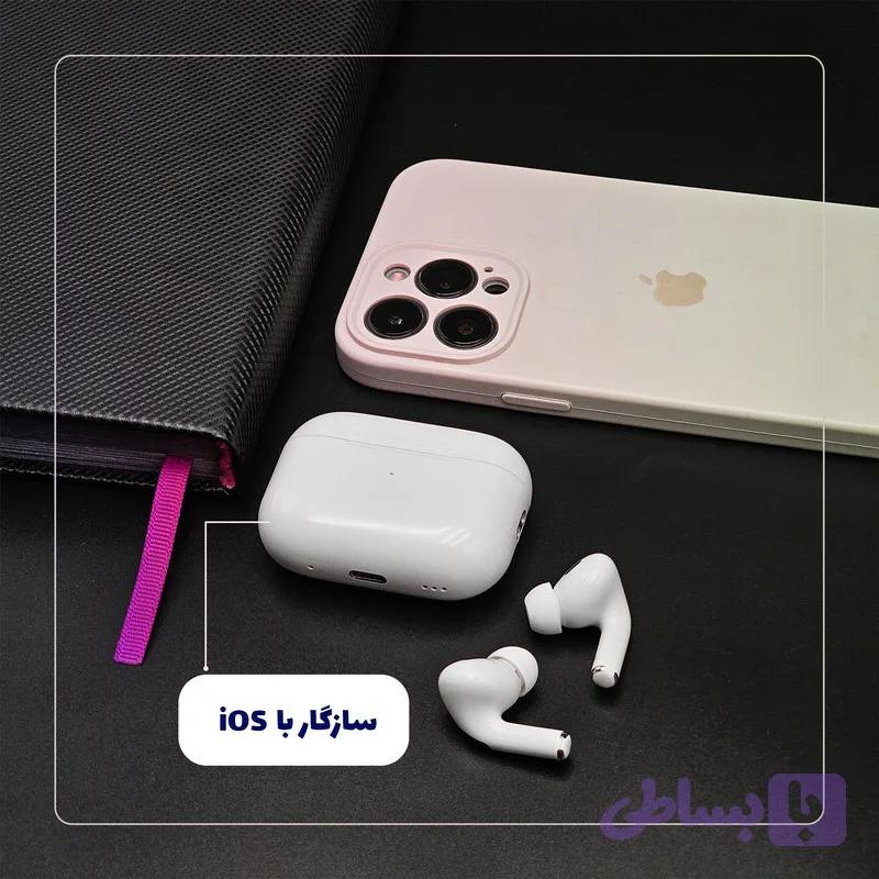هندزفری بی سیم مدل airpods pro2023 ایرپاد هدست هندزفری پاوربانک هولدر شارژر ساعت هوشمند