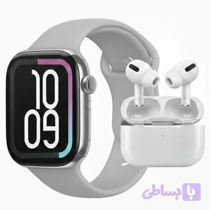 ساعت هوشمند ۴۶ میلی متری های واچ مدل 7+2 SEVEN PLUS ONE با ۷ بند متنوع به همراه هدفون بلوتوثی