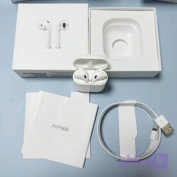هدفون بی سیم مدل AirpodS 2 ایرپاد هدست هندزفری پاوربانک هولدر شارژر ساعت هوشمند