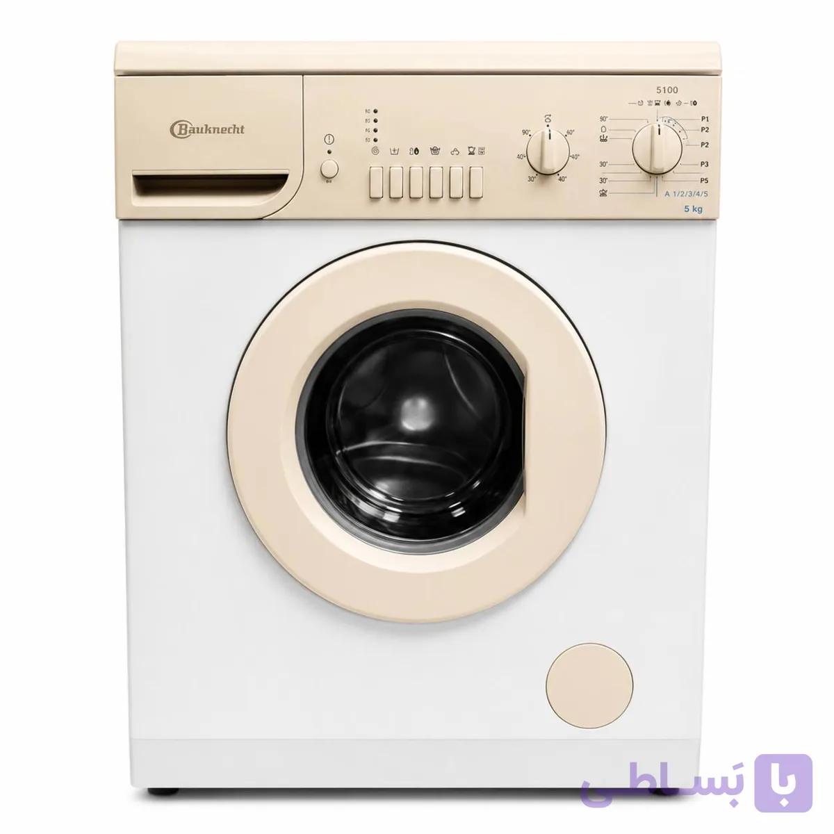 ماشین لباسشویی باکنشت 6 کیلویی مدل WA 5056 سفید کارکرده — تصویر 1