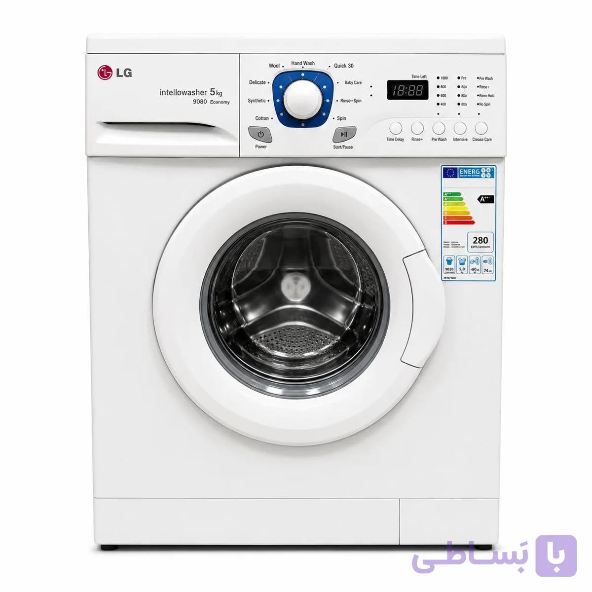ماشین لباسشویی ال جی 5 کیلویی مدل WD-9080CH سفید کارکرده — تصویر 1