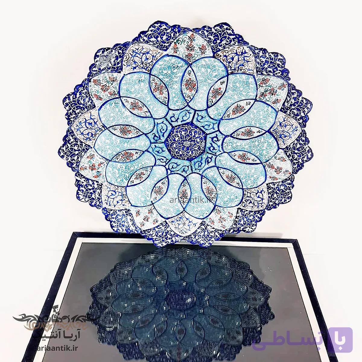 دیوار کوب مسی مینا کاری