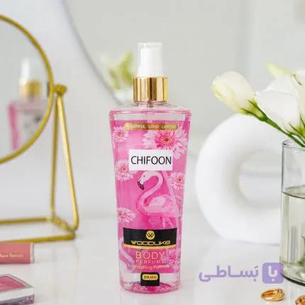 بادی اسپلش زنانه وودلایک مدل chifoon (شیفون امپر) حجم 250 میل
