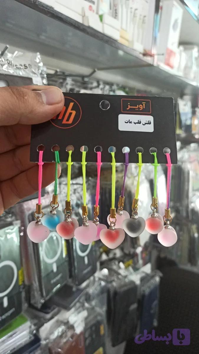 آویز موبایل قلب مات