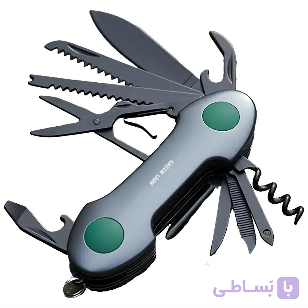 ابزار چندکاره ۱۴ در ۱ گرین لاین با سوهان و چاقو | GN14N1MTOLBK — تصویر 1