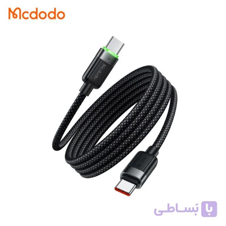 کابل شارژ تایپ سی به تایپ سی 60وات بدنه مگنتی مک دودو مدل MCDODO CA-2000 طول 1.2متر