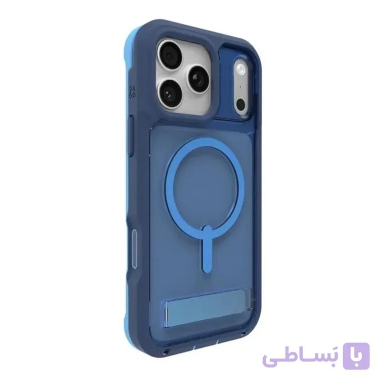 قاب زگ مدل Zagg Cases Rainier Snap with Kickstan مناسب برای iPhone 17 Pro Max رنگ آبی — تصویر 1