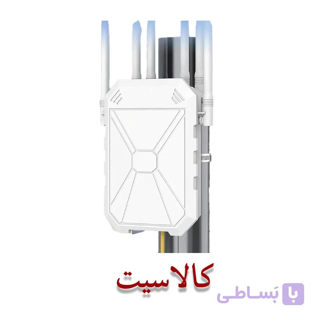 روتر و تقویت‌کننده وای‌فای ۶ فضای باز JIFGAO مدل AX1800 برد بلند و ضد آب (Outdoor) دو بانده — تصویر 1