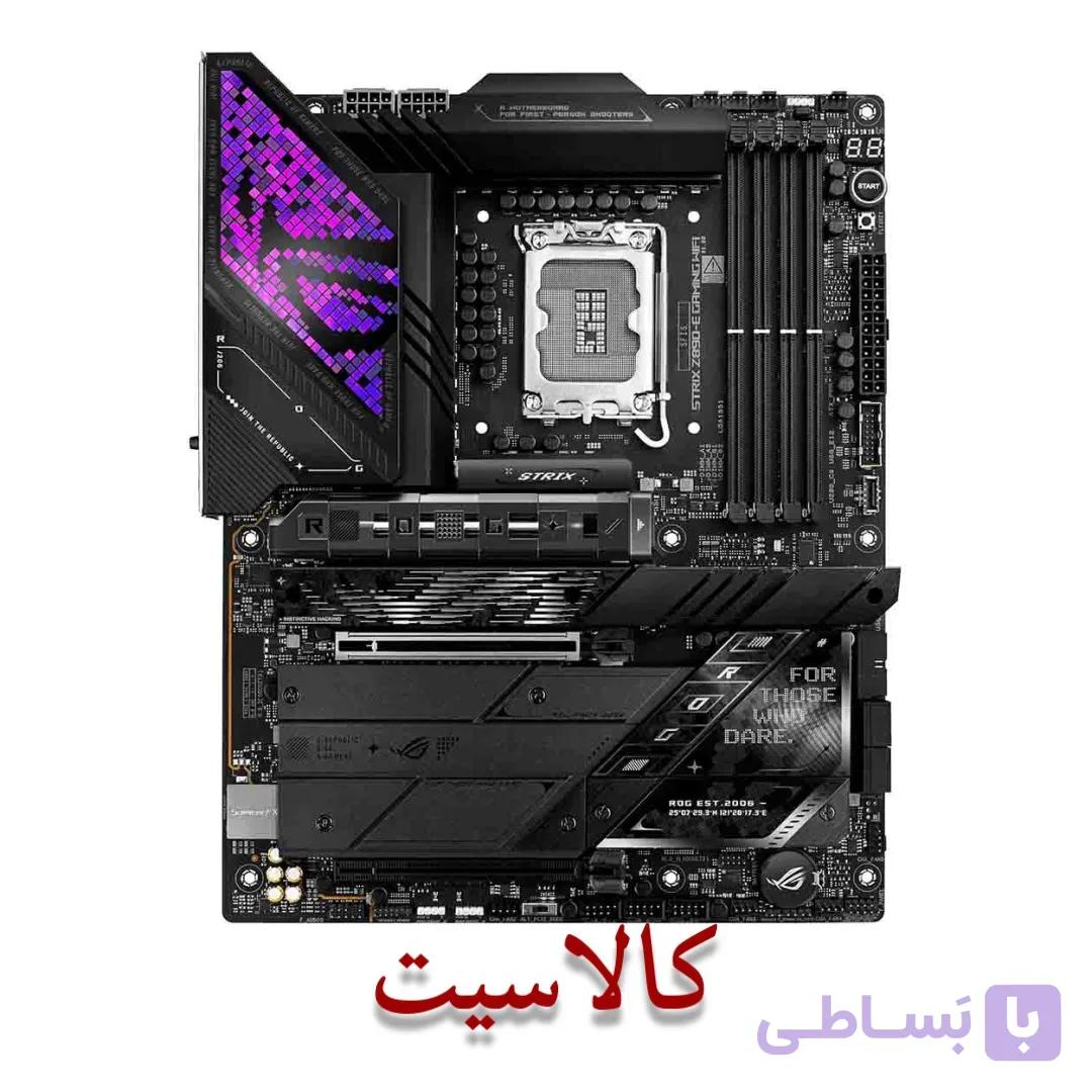 مادربرد ایسوس ASUS ROG Strix Z890-E Gaming WiFi سوکت LGA1851 پشتیبانی DDR5 استوک در حد نو — تصویر 1