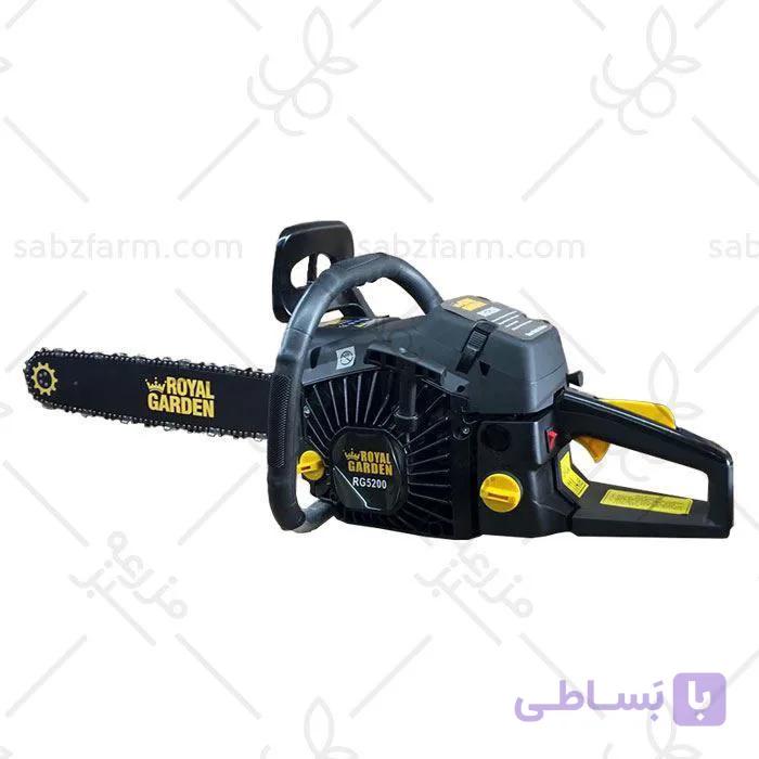 اره موتوری رویال گاردن 5200 با تیغه 55 سانتی یا 22 اینچ ROYAL GARDEN