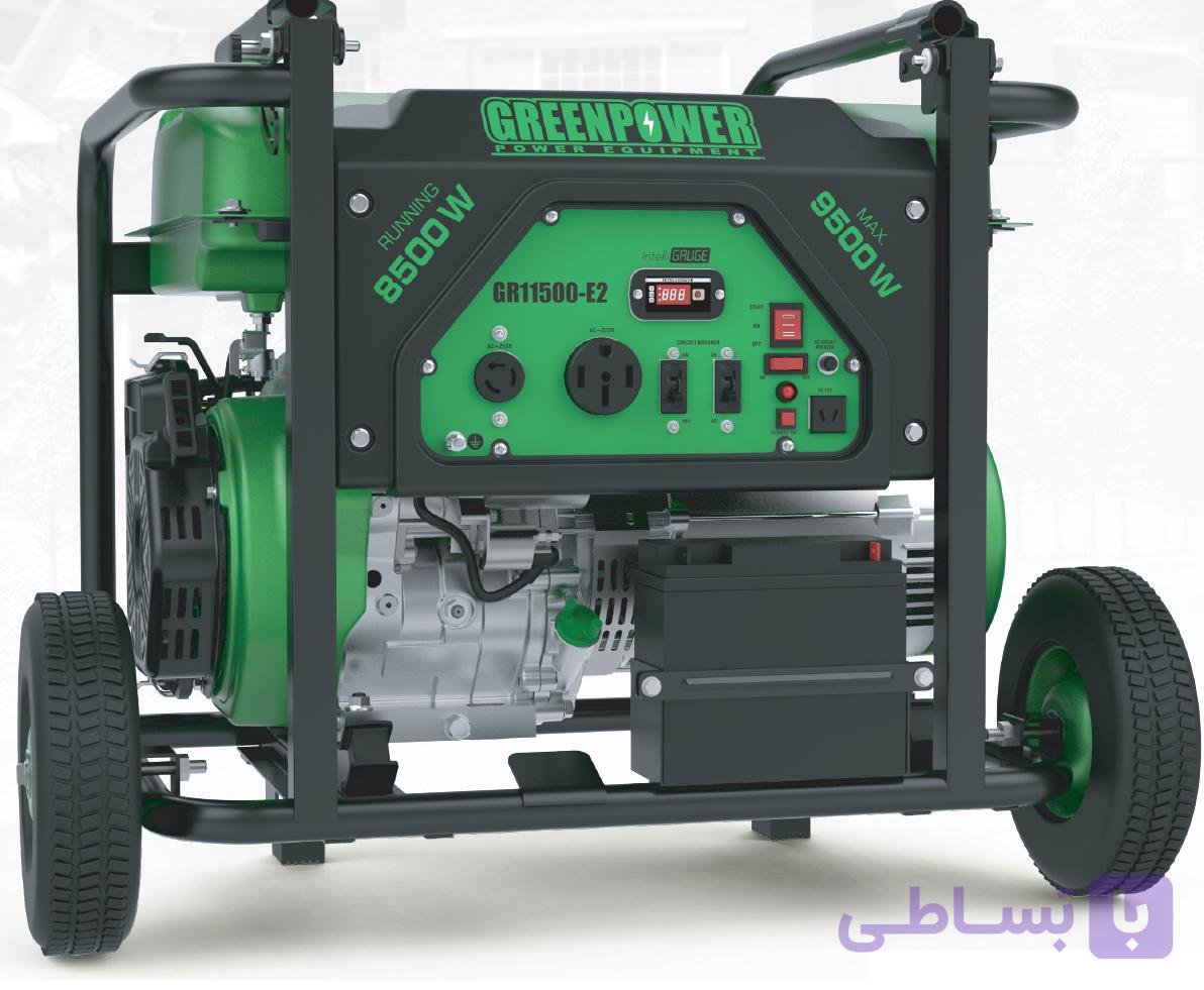 موتور برق بنزینی گرین پاور ریموت دار GREEN POWER GR11500-E2