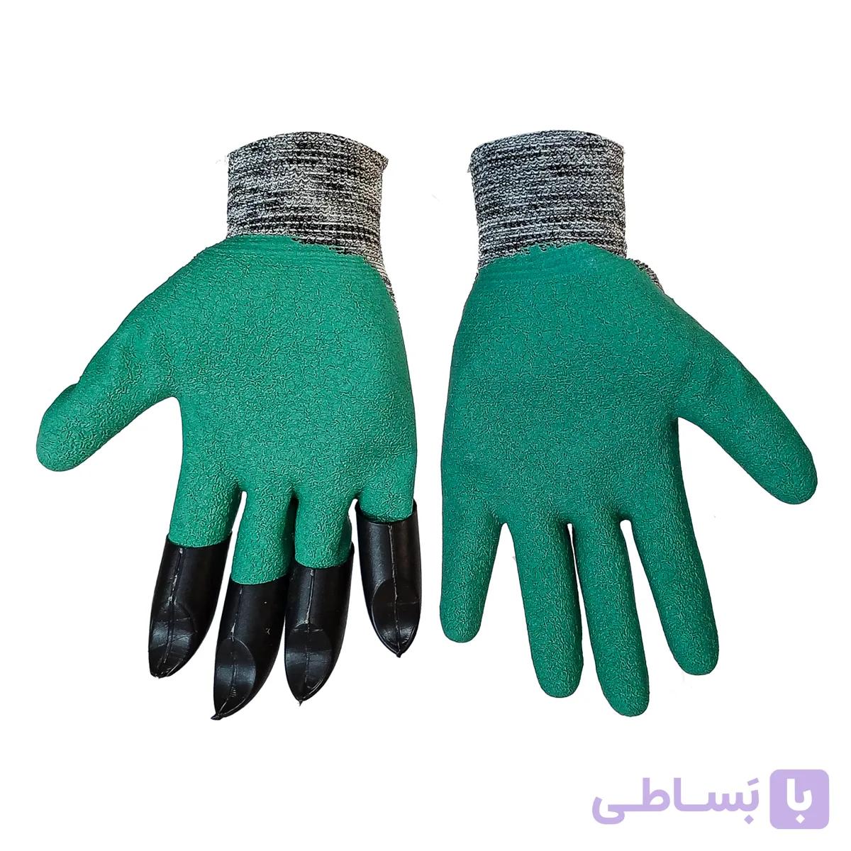 دستکش ناخن دار باغبانی