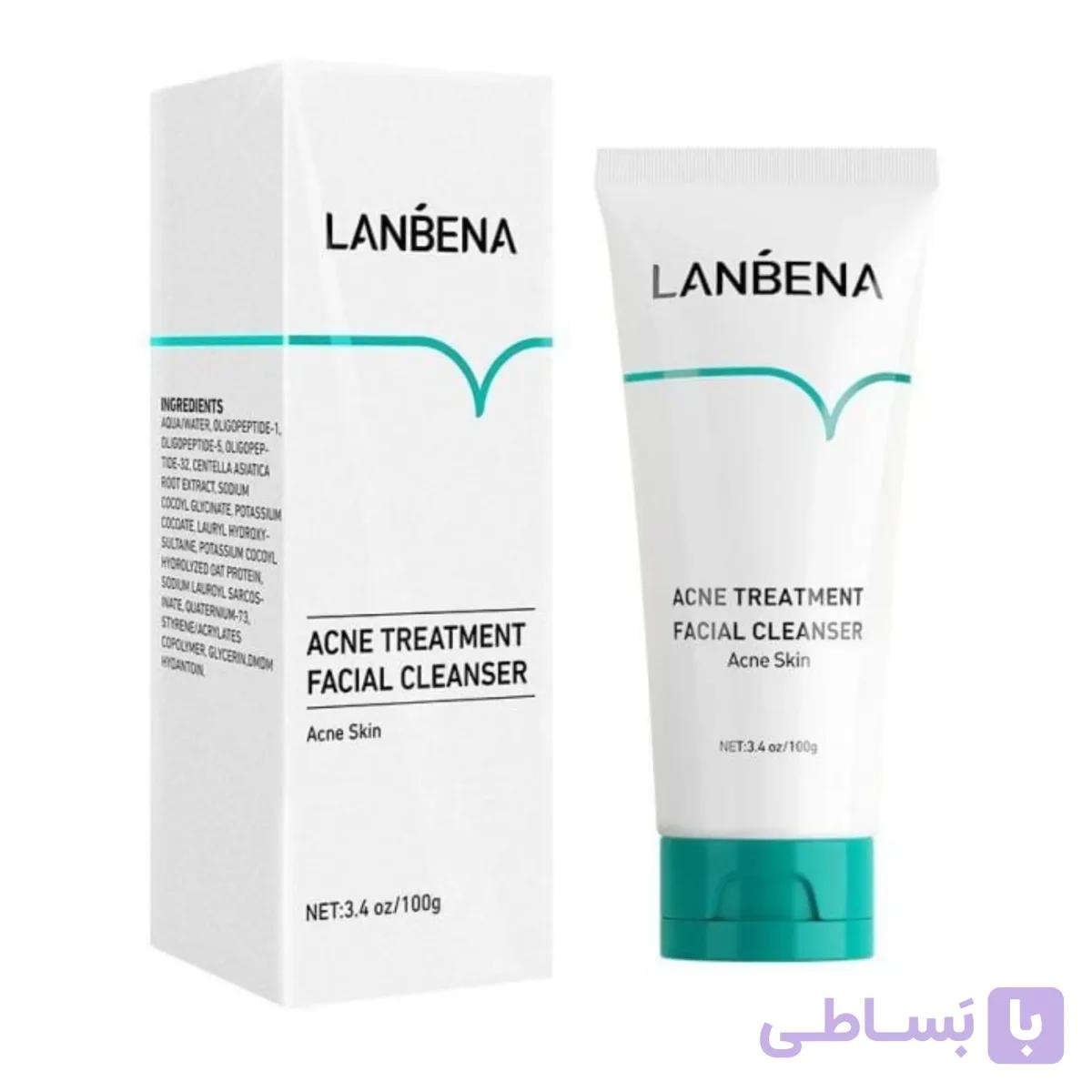 فوم شستشوی صورت ضد جوش برند لانبنا Lanbena
