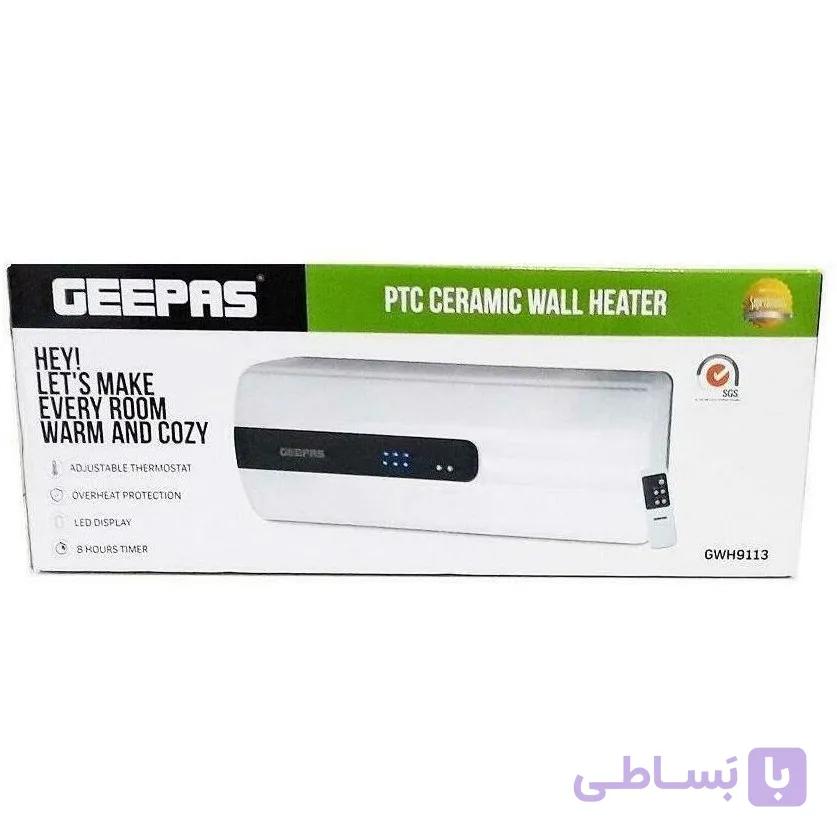 بخاری برقی دیواری جیپاس مدل GWH9113 — تصویر 1