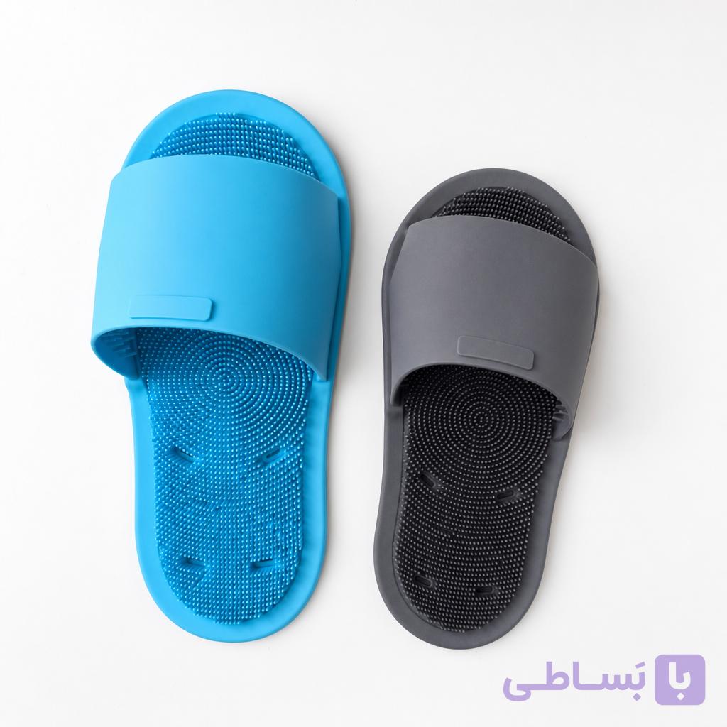دمپایی سیلیکونی شستشوی پا و ماساژور حمام اورجینال ضد لغزش و بادکش‌دار — تصویر 1