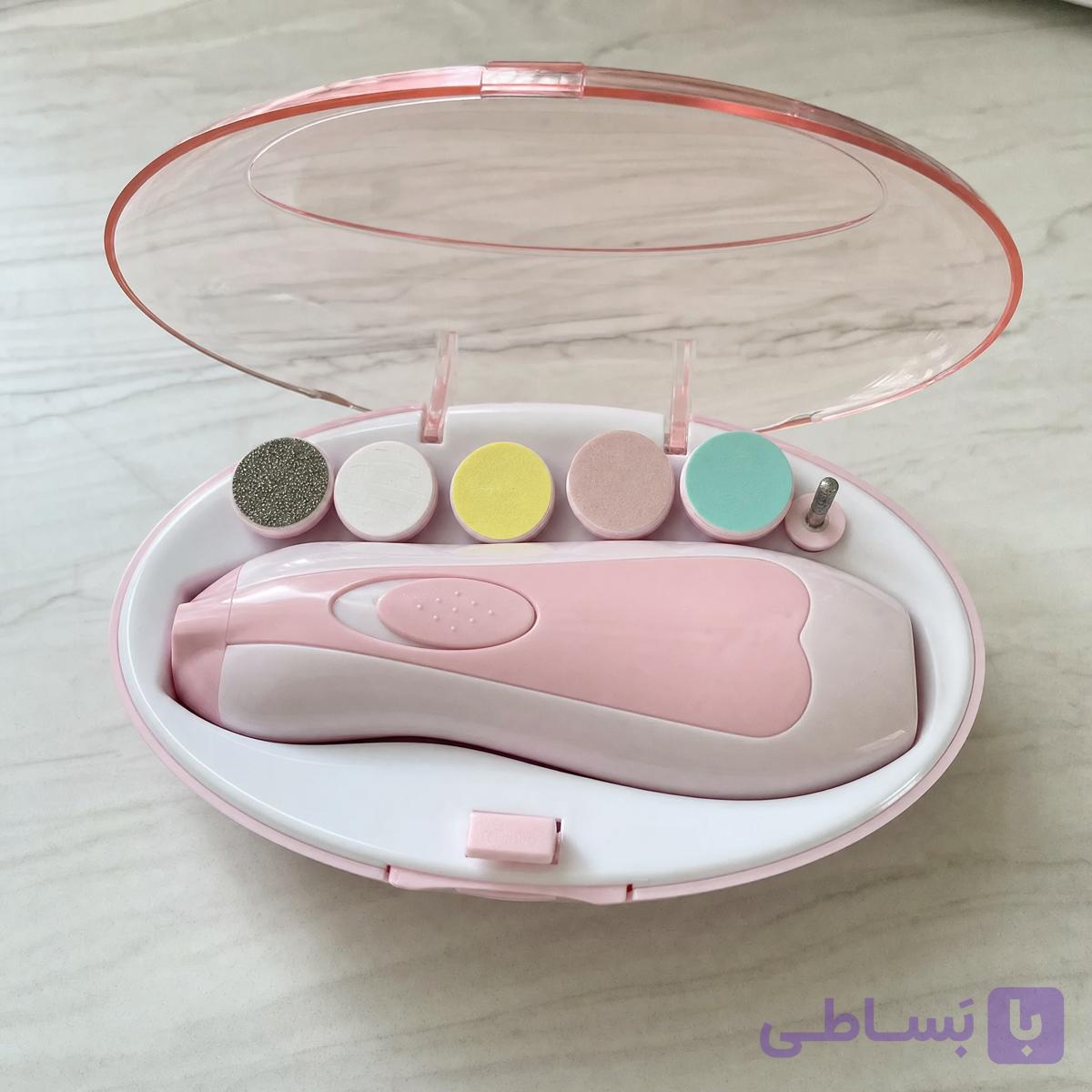 سوهان برقی ناخن نوزاد و کودک مدل TD-288 اورجینال چراغ دار با ۶ سری حرفه ای — تصویر 1