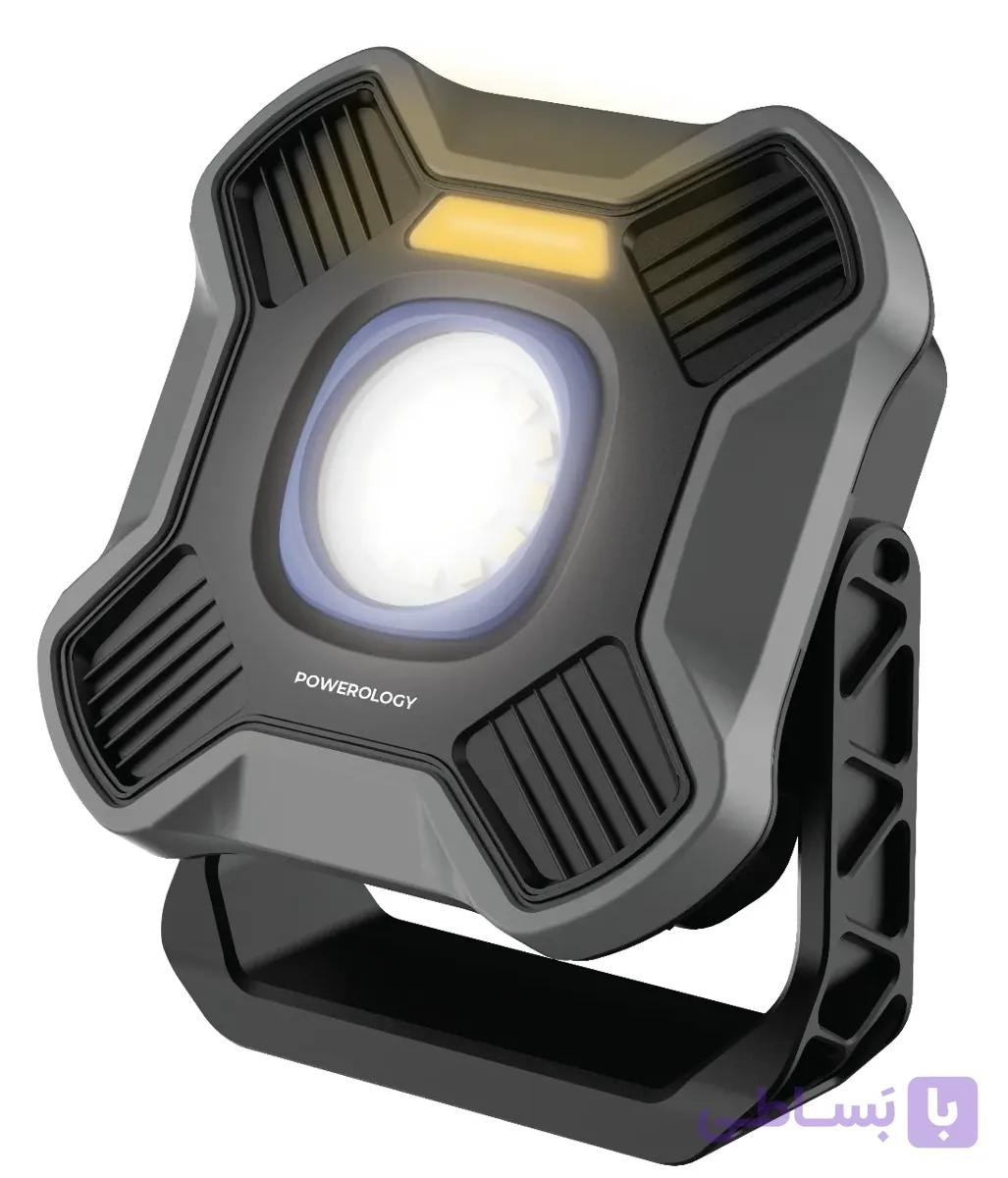 چراغ کمپینگ شارژی پاورولوژی Powerology Brillite Work Light PWZF40138BK — تصویر 1