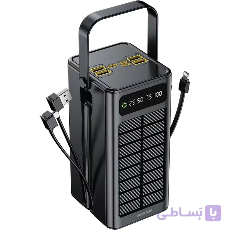 پاوربانک خورشیدی 20 وات 60000 گرین لاین GNSOL50PB60BK — تصویر 1