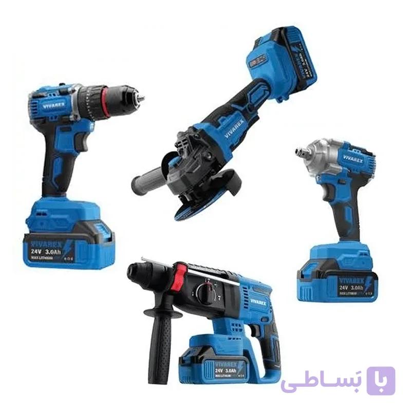 کیت شارژی ۴ عددی براشلس ویوارکس مدل VR2404-BCK — تصویر 1
