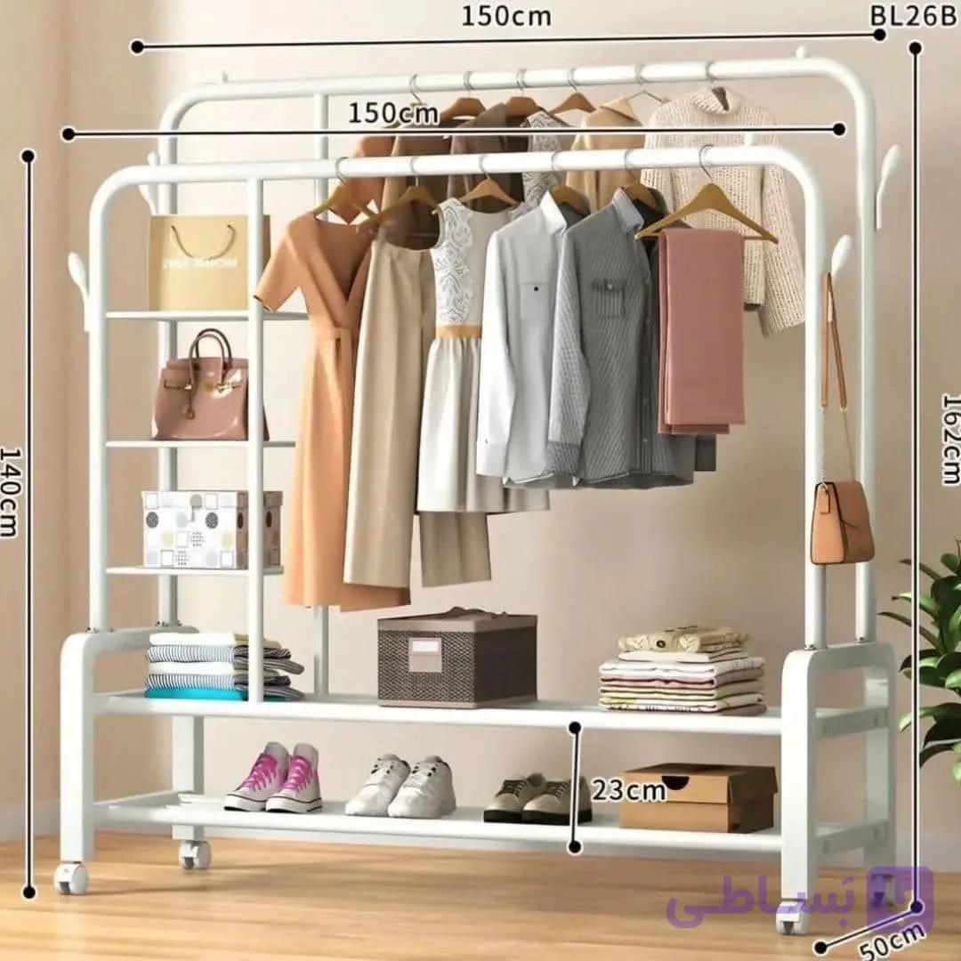 رگال لباس دوبل چرخدار