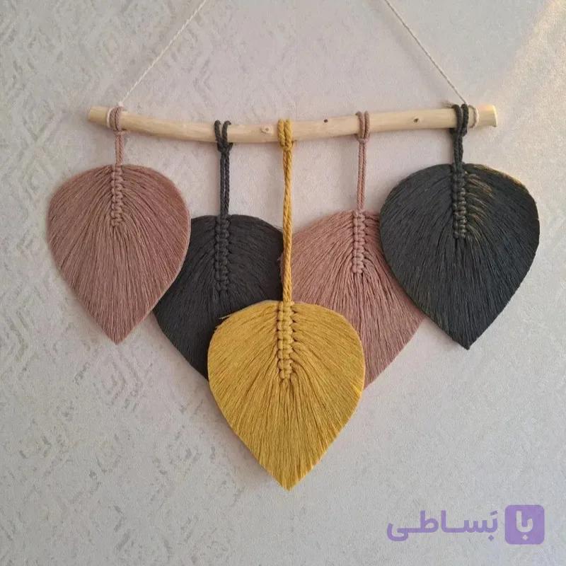 آویز برگ مکرومه مدل پری کد 0010