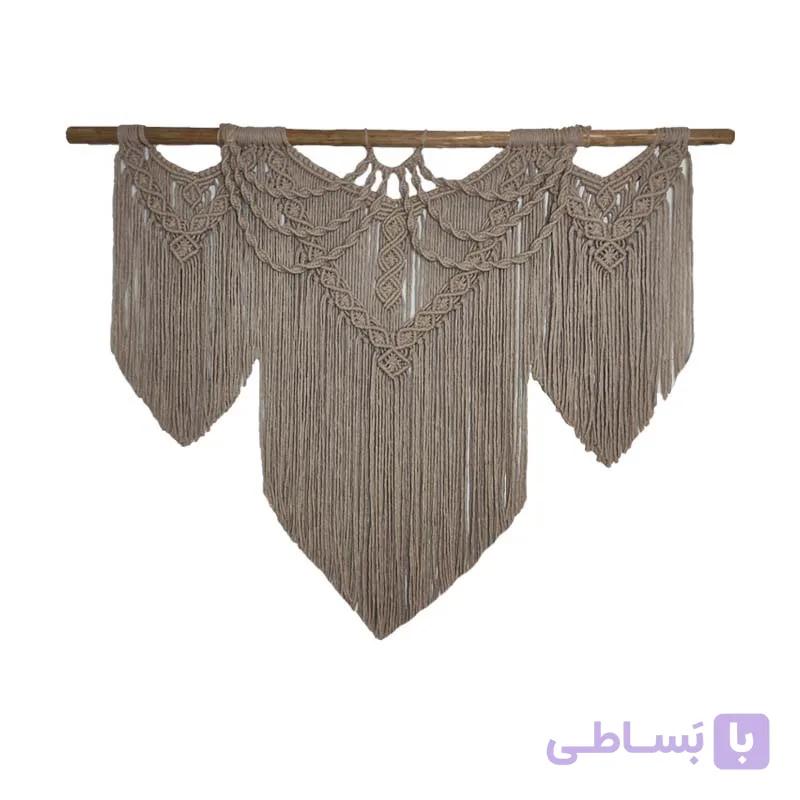 آویز مکرومه دیواری مدل بک دراپ کد 0018