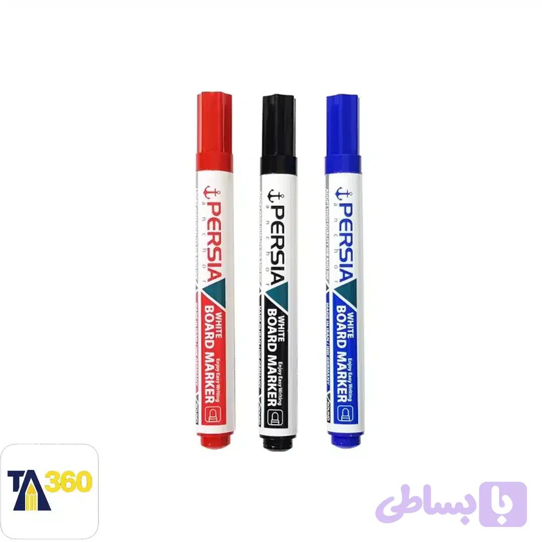 ماژیک وایت‌برد پرشیا نوک گرد پک 4 عددی — تصویر 1
