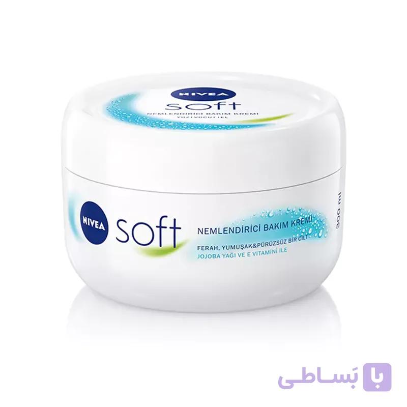 کرم مرطوب کننده نیوا سافت Soft حجم 300 میل برای انواع پوست
