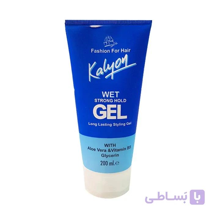 ژل مو کالیون آبی Wet Strong Hold حجم 200 میلی‌لیتر | حاوی آلوئه‌ورا و ویتامین B5