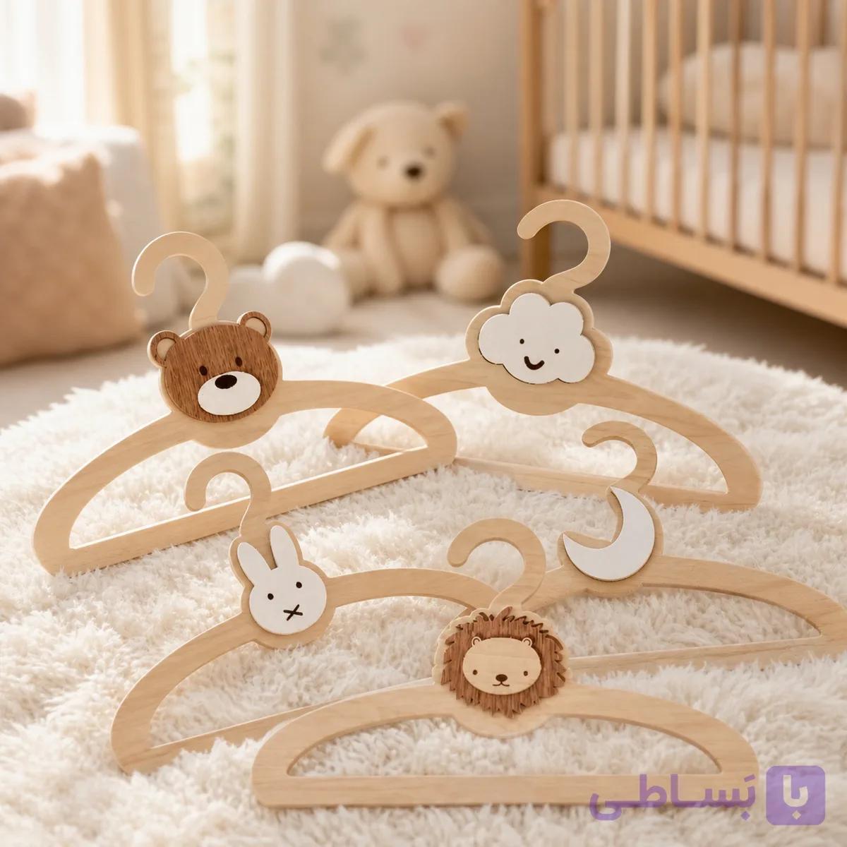 چوب لباسی بچگانه ۱۰ عددی