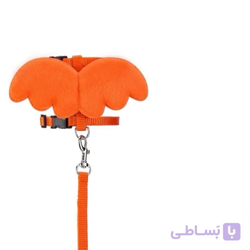 قلاده کتفی گربه مدل بال فرشته( رنگ نارنجی)