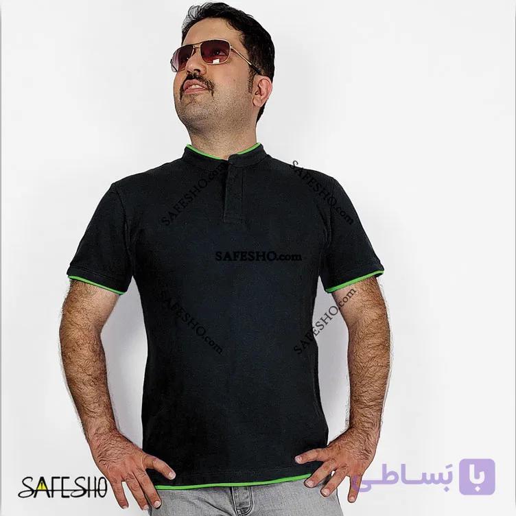 تیشرت کار مدل ثمین مشکی — تصویر 1