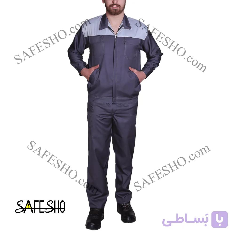 لباس کار کلاسیک طوسی استخوانی — تصویر 1